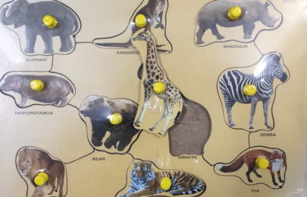 KNOB PUZZLE WILD ANIMALS No. 1180
