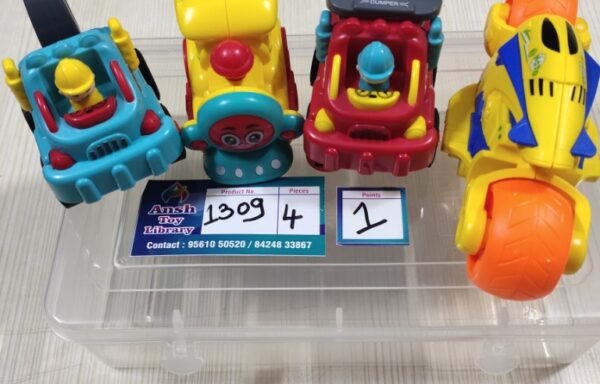 FRICTION 4 CARS SET No. 1309