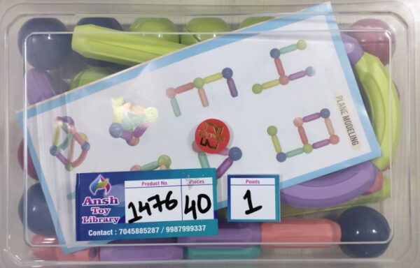 MAGNETIC STICKS & BALLS 40 PCS No. 1476