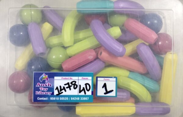 MAGNETIC STICKS & BALLS 40 PCS No. 1478