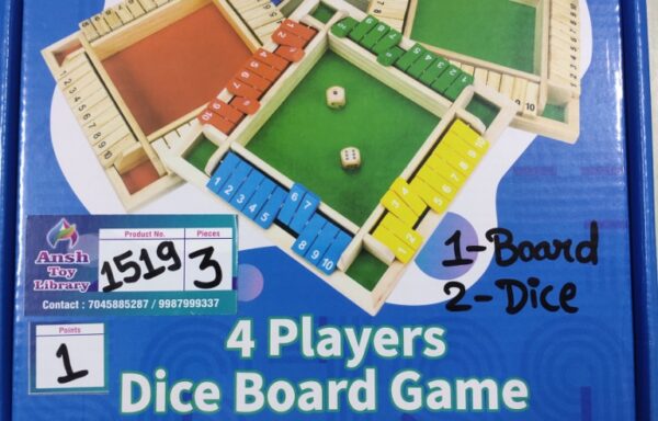 4 PLAYERS DICE BOARD No. 1519