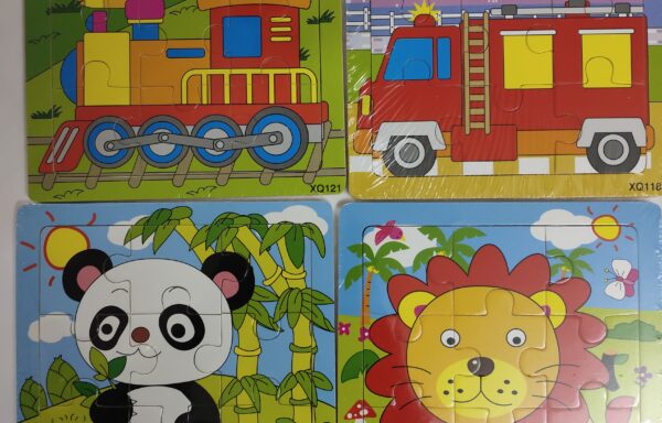 WOODEN JIGSAW 4 IN 1 No. 436