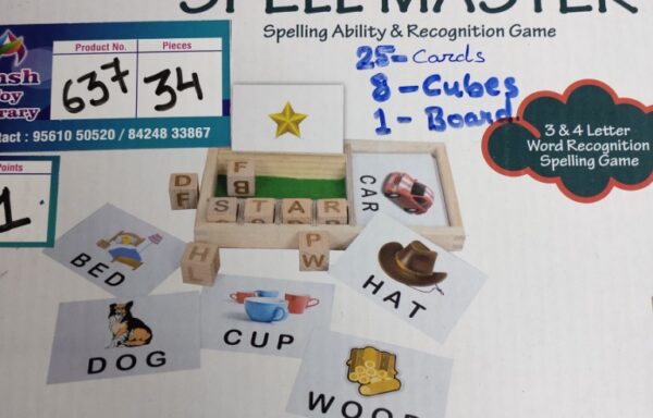 SPELLMASTER WOODEN CUBES No. 637