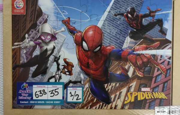 SPIDER MAN WOODEN PUZZLE 35 No. 638