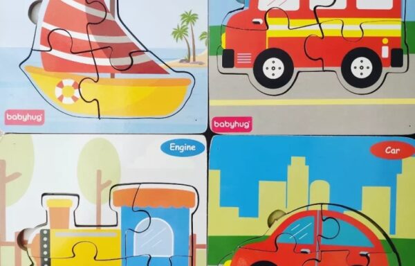 4 PIECE PUZZLE SET (TRANSPORT) No. 909