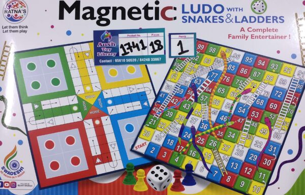MAGNETIC LUDO & SNAKE LADDER NO. 1741
