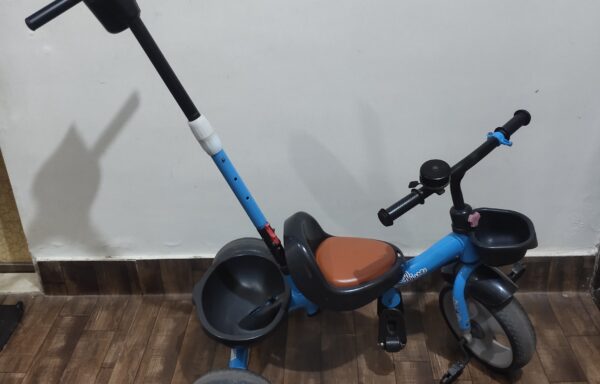 BLUE TRICYCLE (WITH HANDLE & BREAKS) NO. 1729