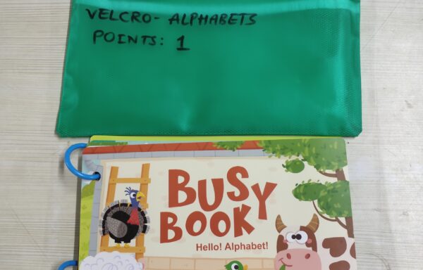 BUSY BOOK VELCRO – ALPHABETS NO. B-0945