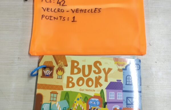 BUSY BOOK VELCRO – VEHICLES NO. B-0946