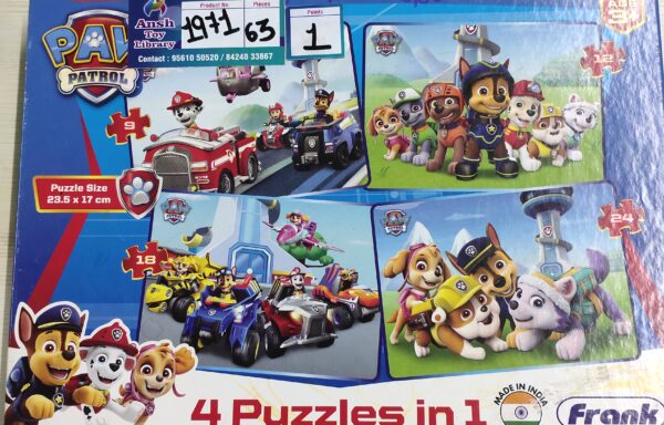 4 IN 1 PUZZLE PAW PATROL NO. 1971