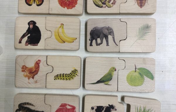 WOODEN PUZZLE (ANIMALS & WHAT DO THEY EAT) No. 1980