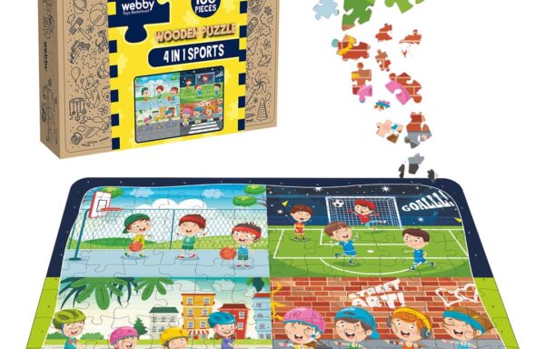 WEBBY 4 IN 1 SPORTS JIGSAW (108) NO. 2086