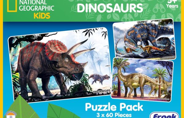 3 X 60 NATIONAL GEOGRAPHIC DINO JIGSAW NO. 2093